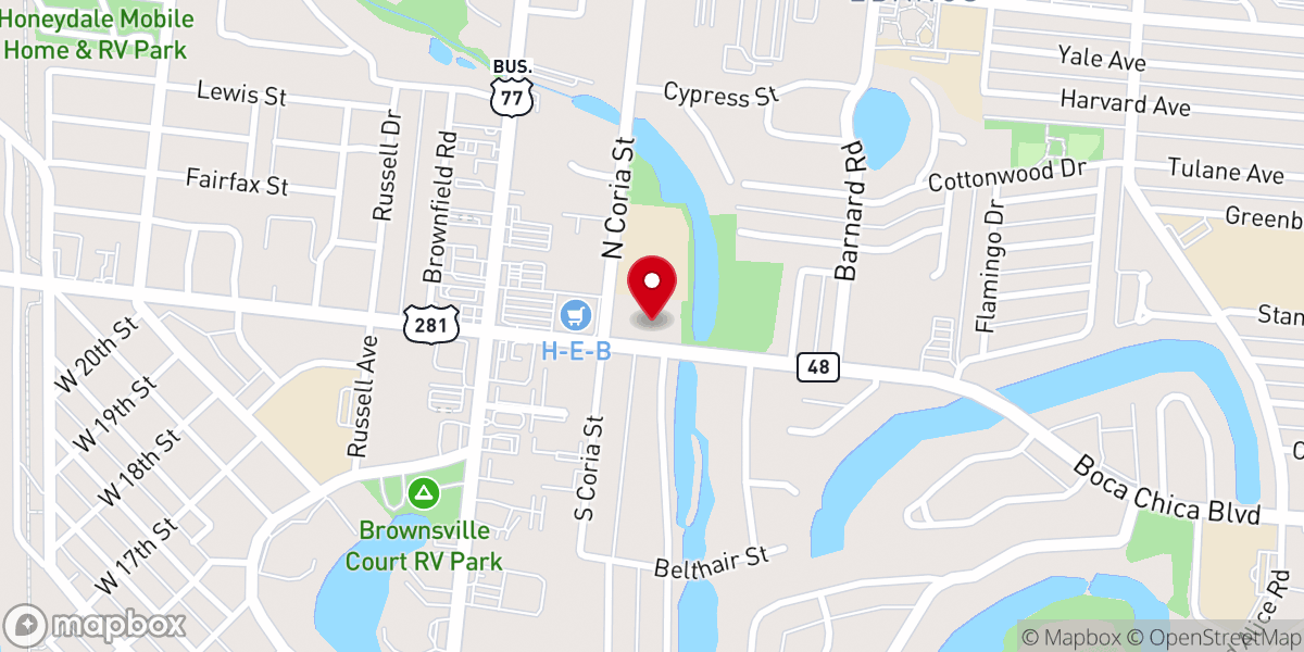 Map showing location of Trinity Lutheran Church