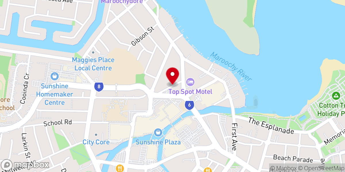 Map showing location of Stella Maris Catholic Church