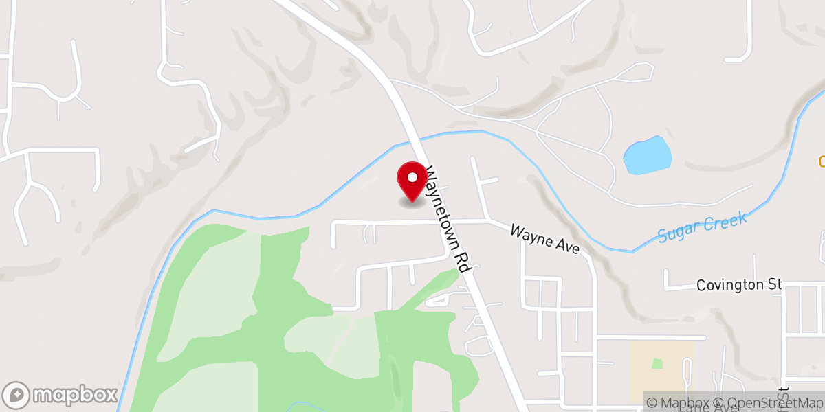 Map showing location of The Vine Church