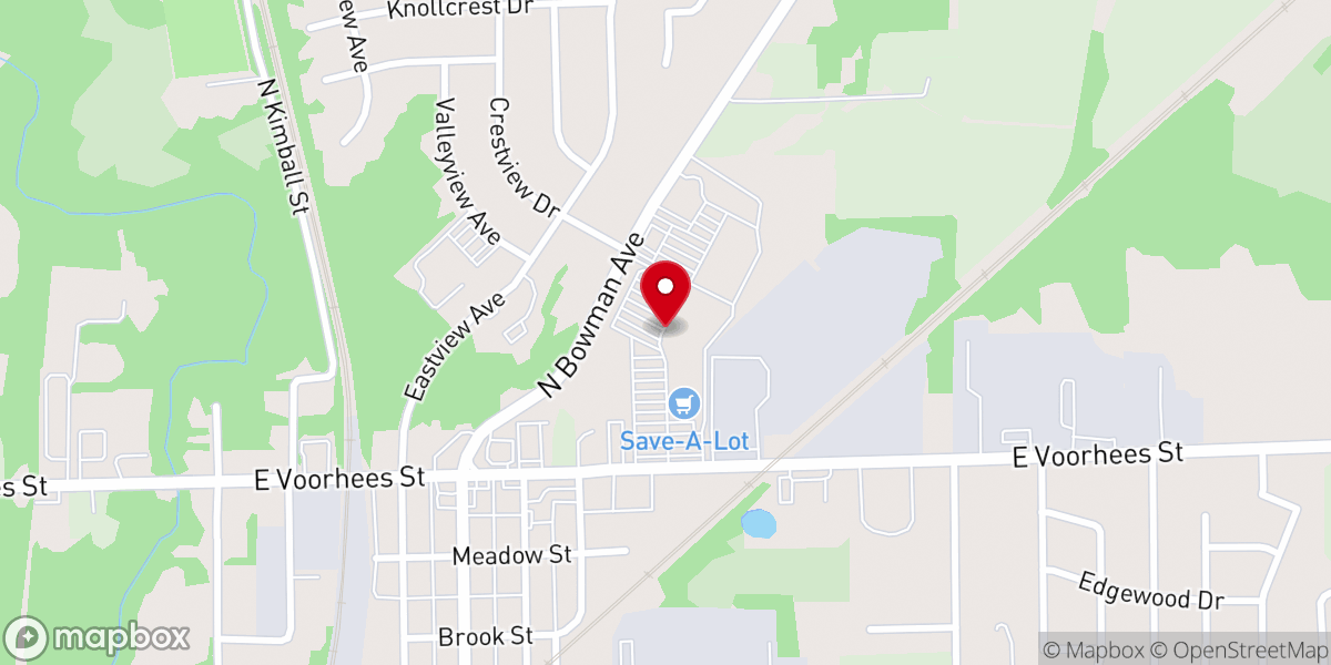 Map showing location of New Life Church of Faith
