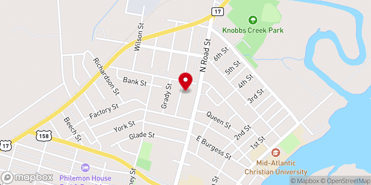 Map showing location of Victory Praise & Worship