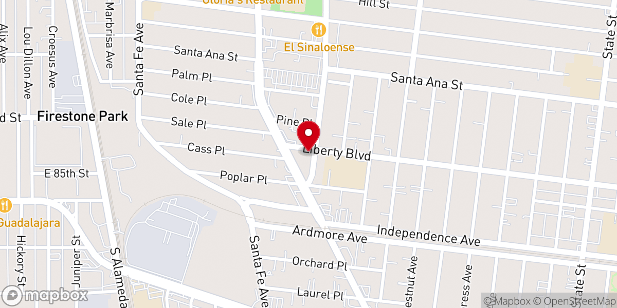 Map showing location of El Evangelio Eterno