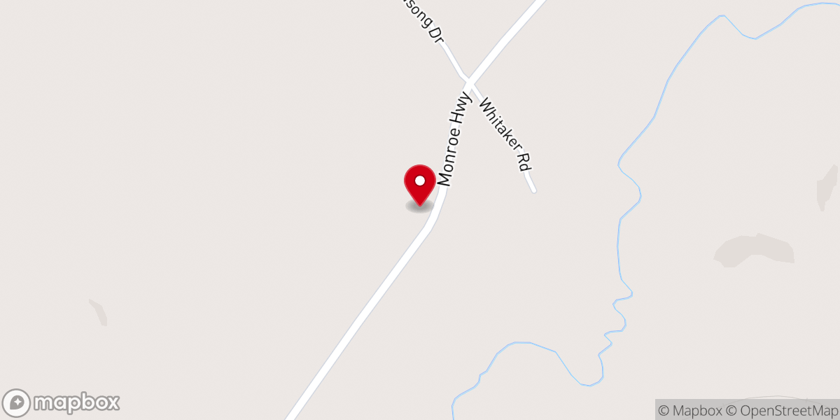 Map showing location of Brooks Pentecostal Church