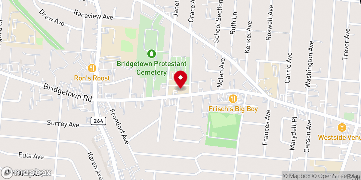 Map showing location of St Aloysius Gonzaga Parish