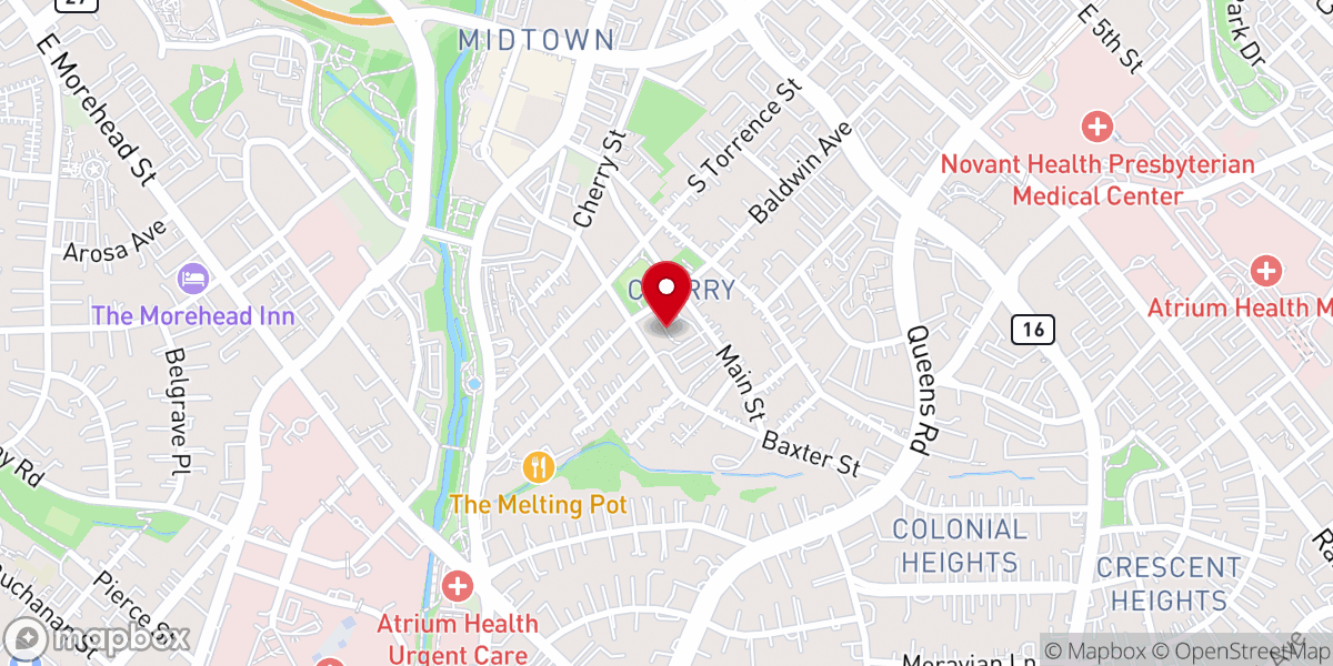 Map showing location of Pleasant Hill Baptist Church
