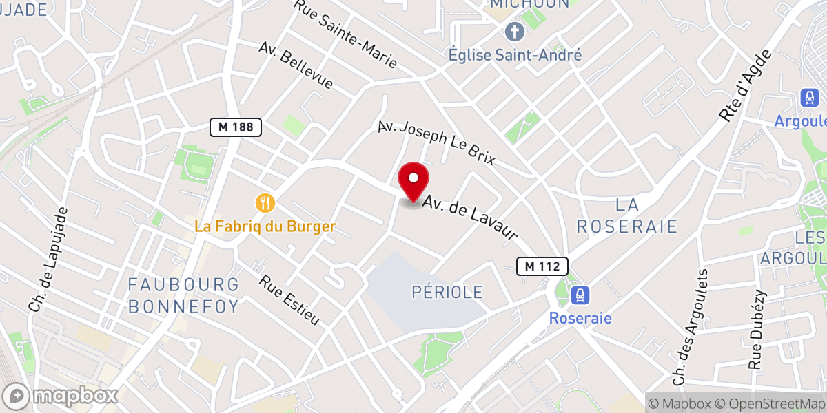 Map showing location of Église Orthodoxe Serbe