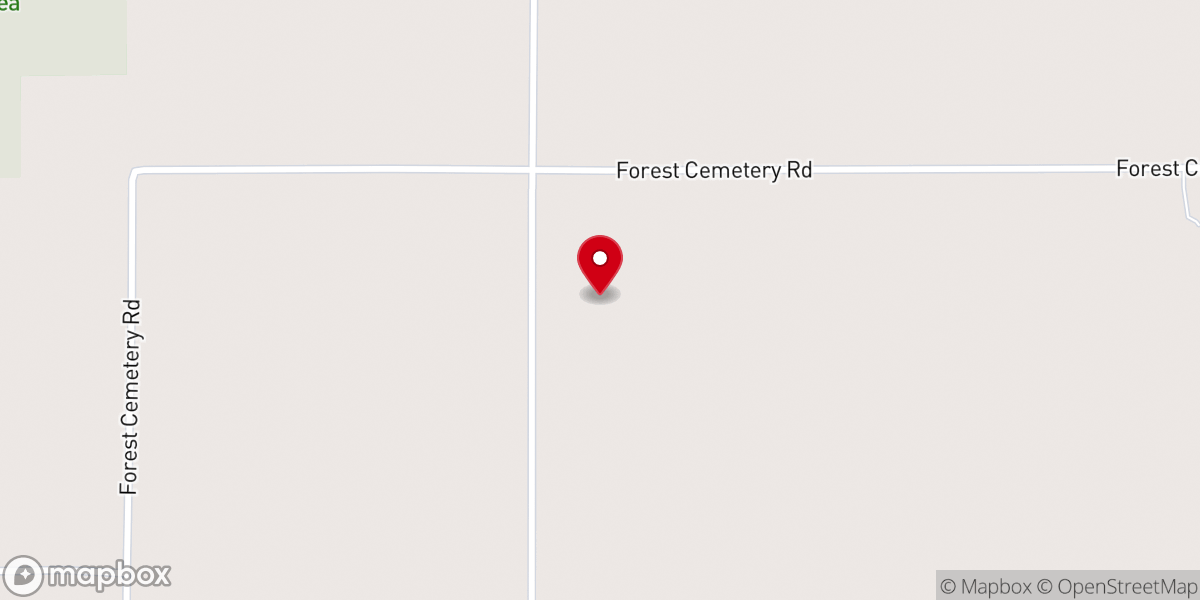 Map showing location of Hixon Church
