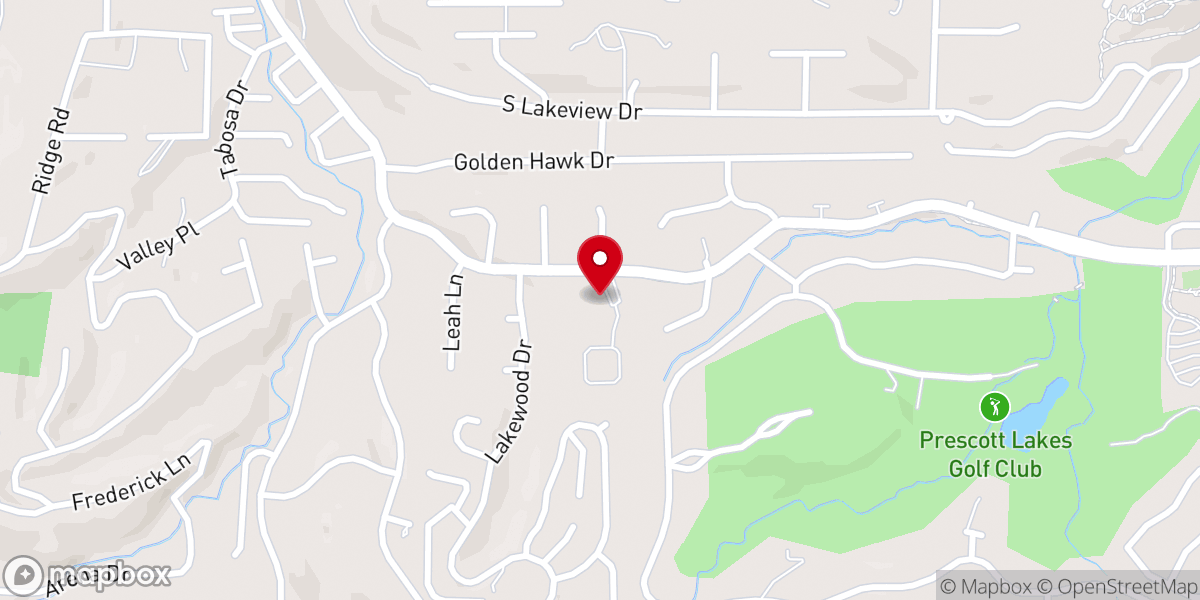 Map showing location of Hope Lutheran Church