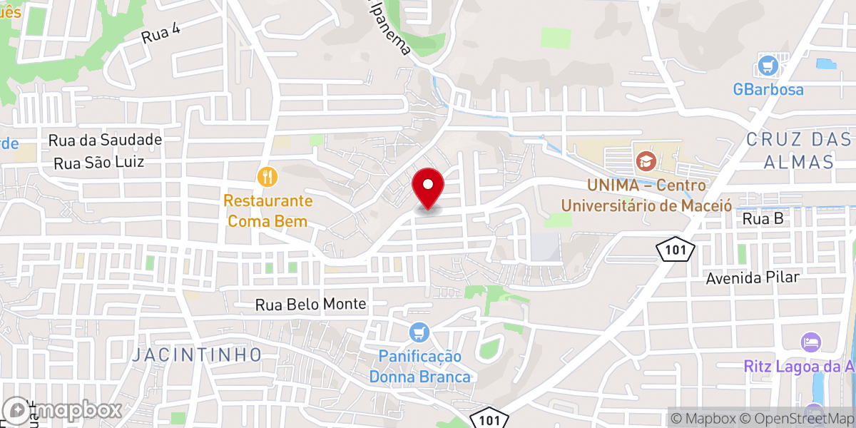 Map showing location of Igreja Pentecostal Aliança Com Cristo