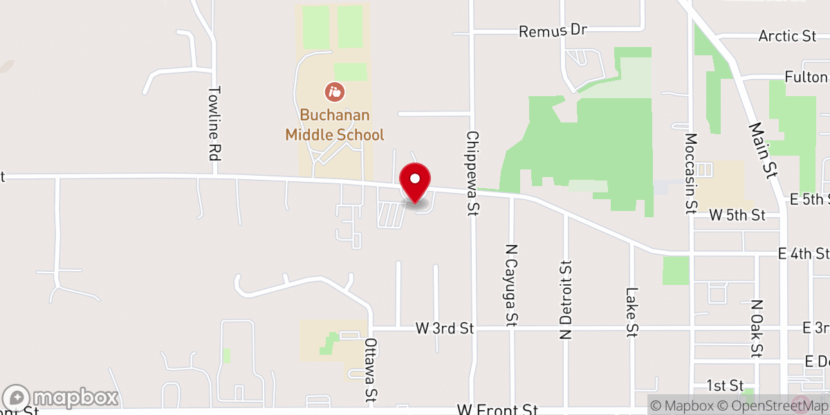 Map showing location of St Anthony Parish
