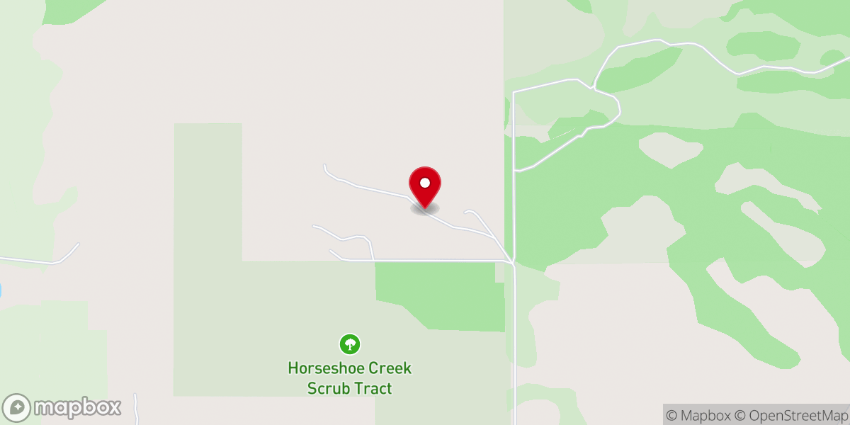 Map showing location of Camp Glory