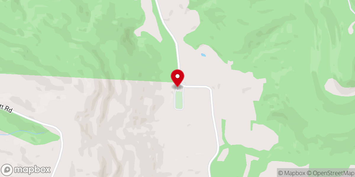 Map showing location of Board Valley Church