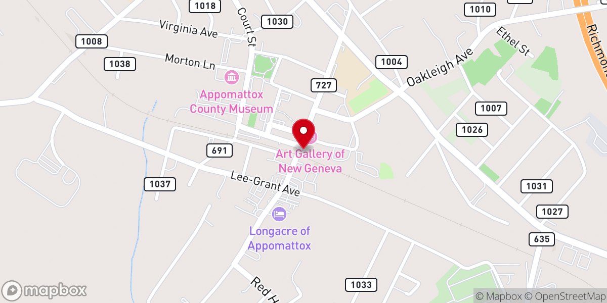 Map showing location of Venue 1848