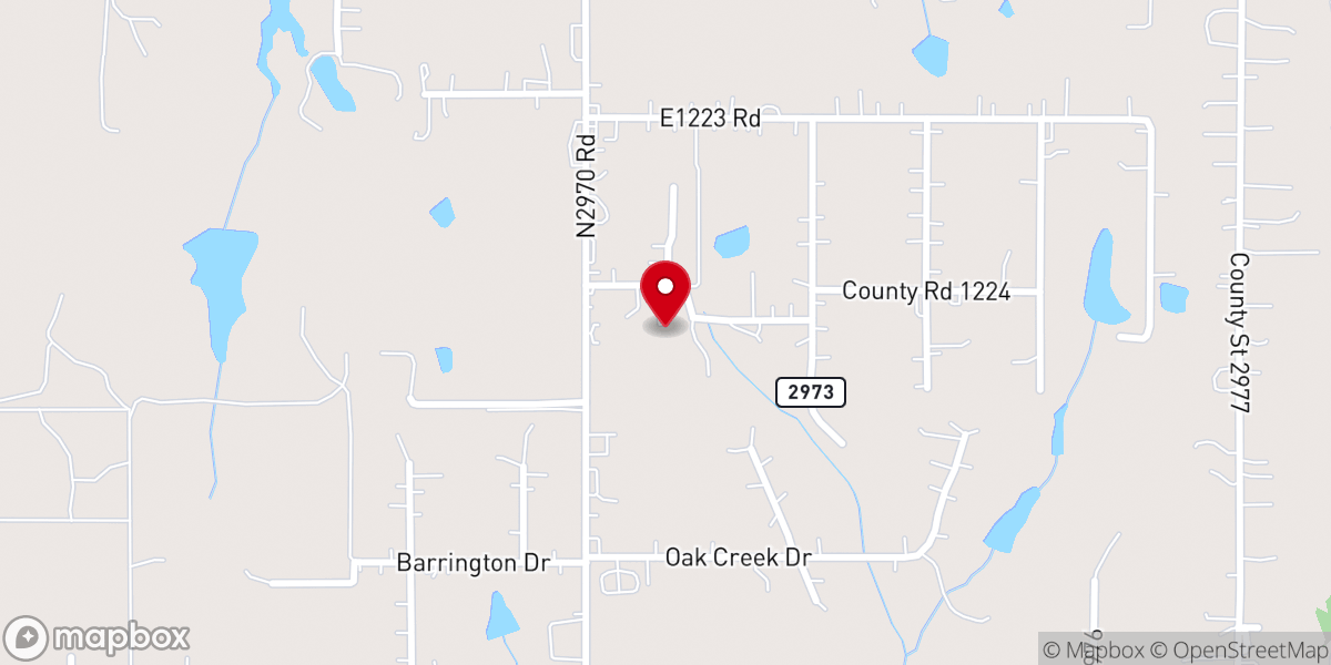 Map showing location of Bridge Creek Church of Christ