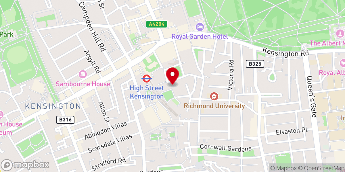 Map showing location of St. George's Antiochian Orthodox Christian Cathedral