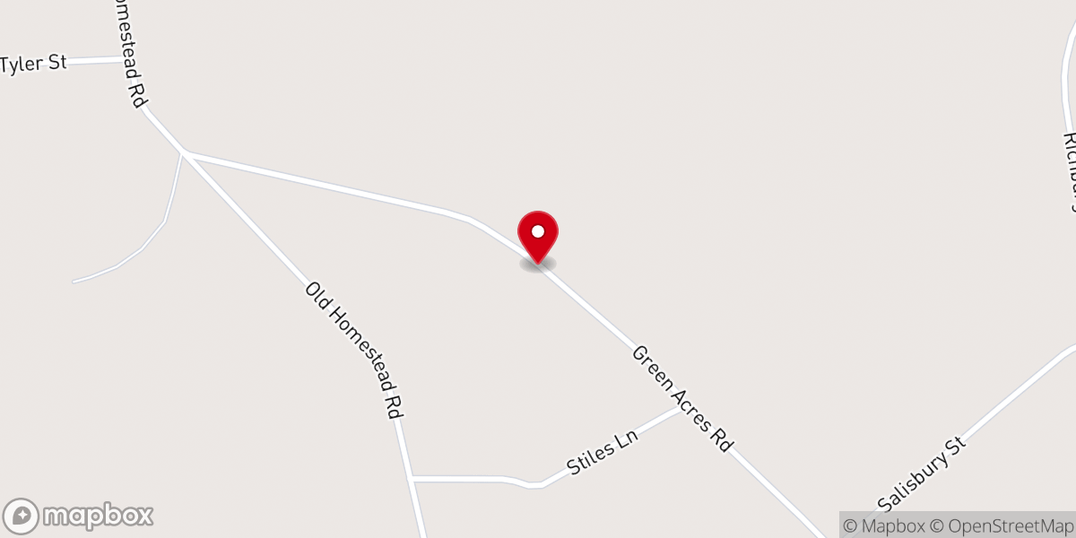 Map showing location of Friendship Baptist Church