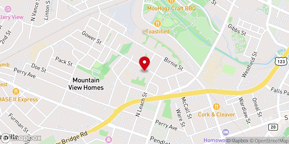 Map showing location of St Anthony Catholic School