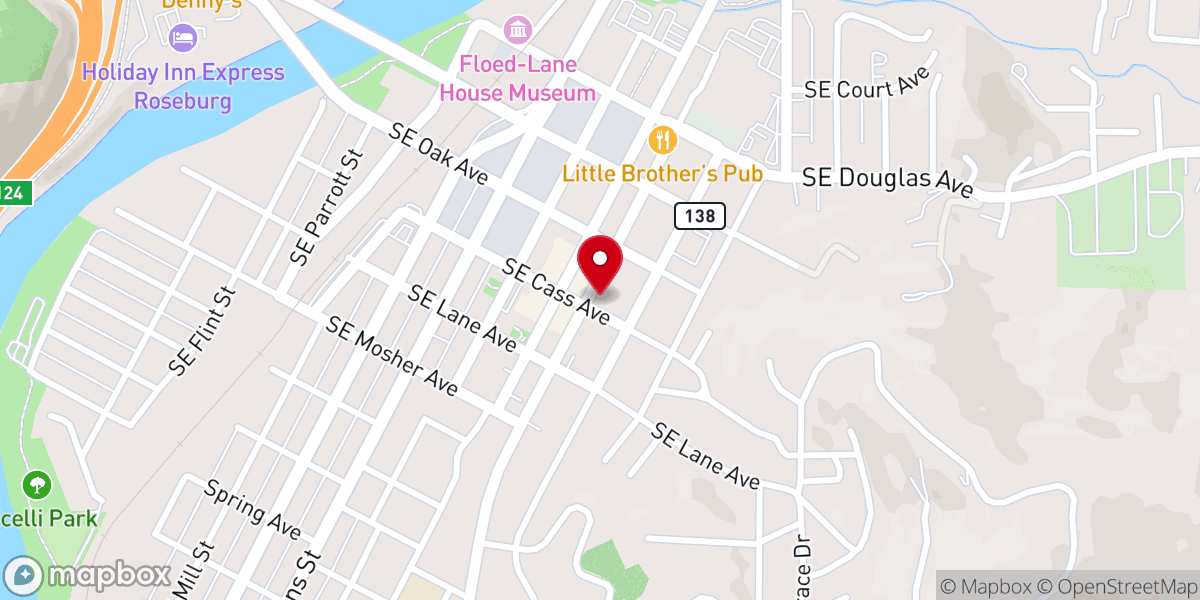 Map showing location of St George's Episcopal Church