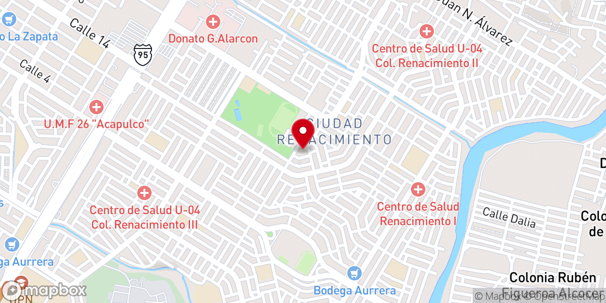 Map showing location of Parroquia San Francisco de asis renacimiento