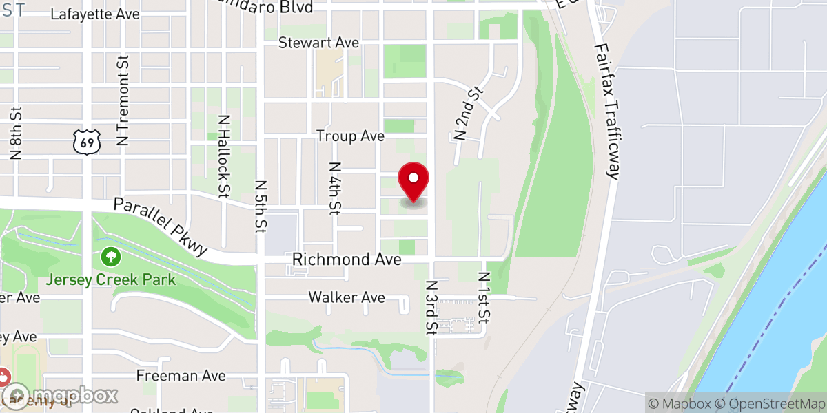 Map showing location of Havenside Church of God in Christ