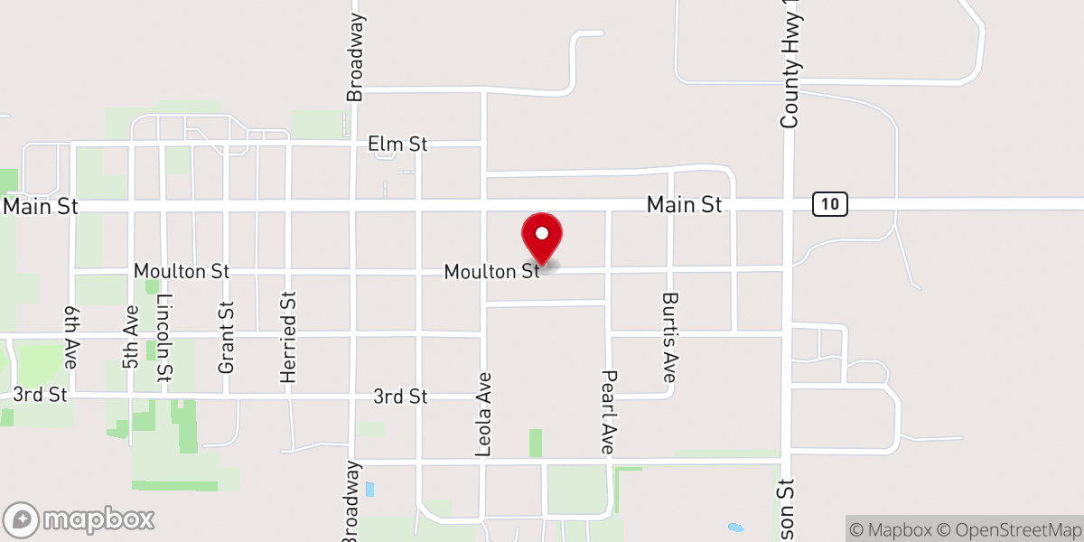 Map showing location of St James Lutheran Church