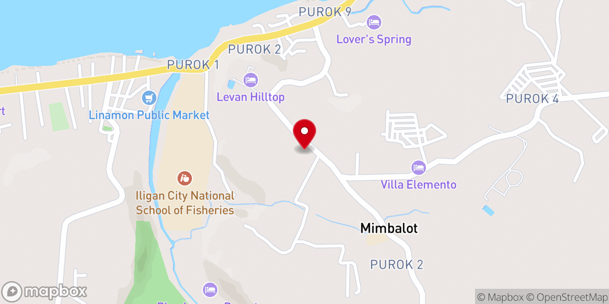 Map showing location of Southern Baptist Church Of Buru-un