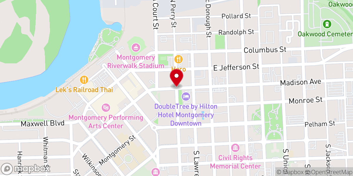 Map showing location of Bridging the Gap Ministry Inc
