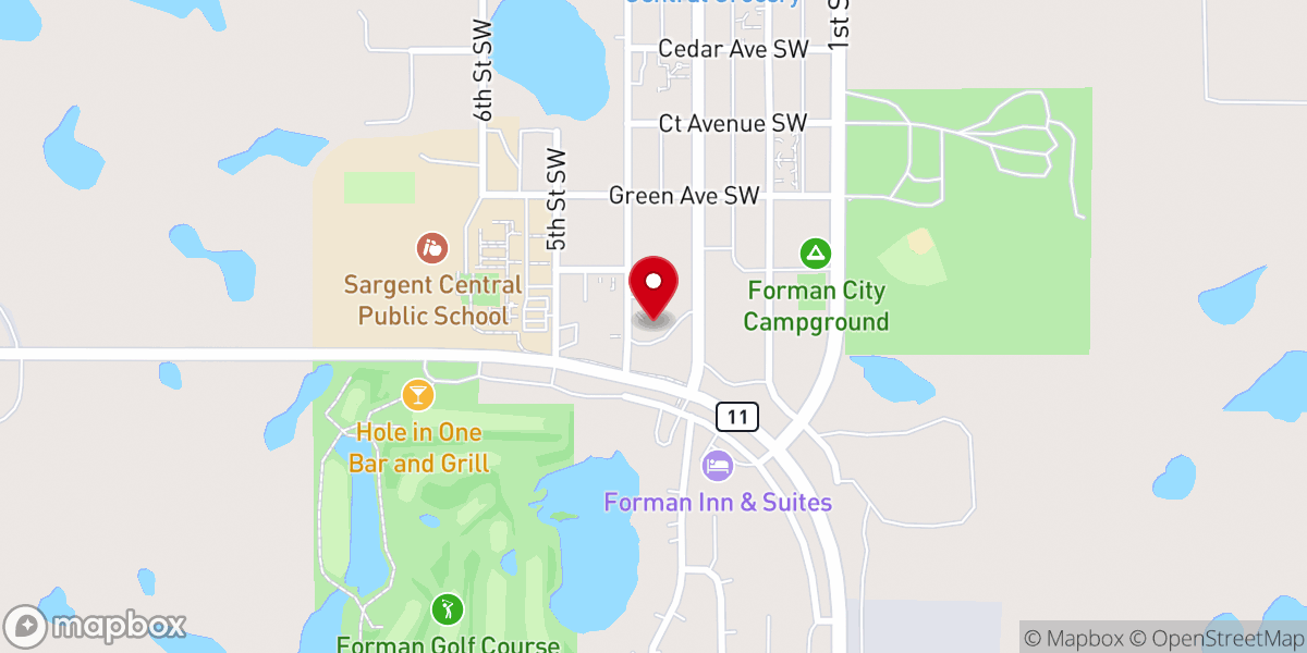 Map showing location of St Mary's Catholic Church