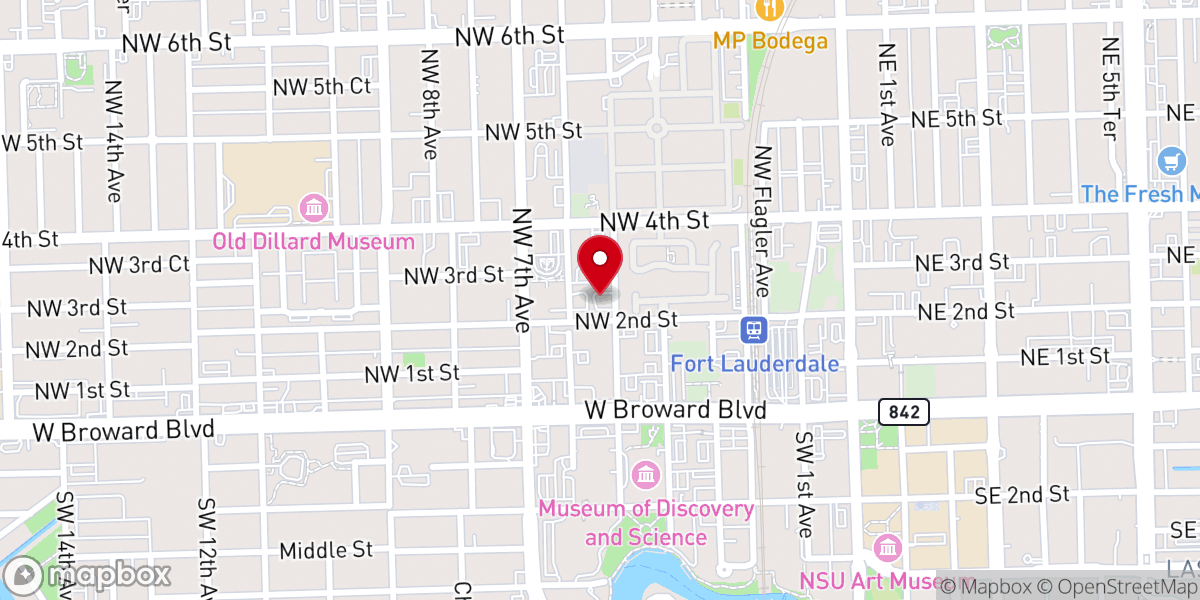 Map showing location of 5th Ave Temple Church of God