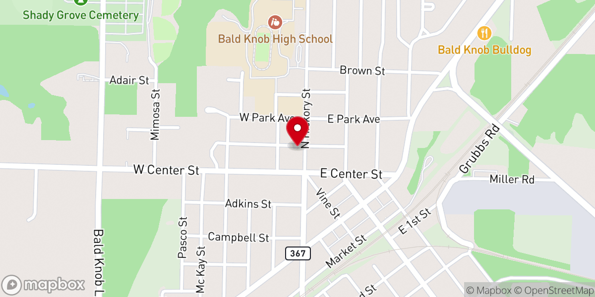 Map showing location of St. Richard Catholic Church