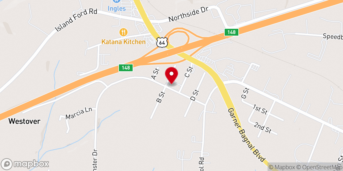 Map showing location of Westminster Church of God