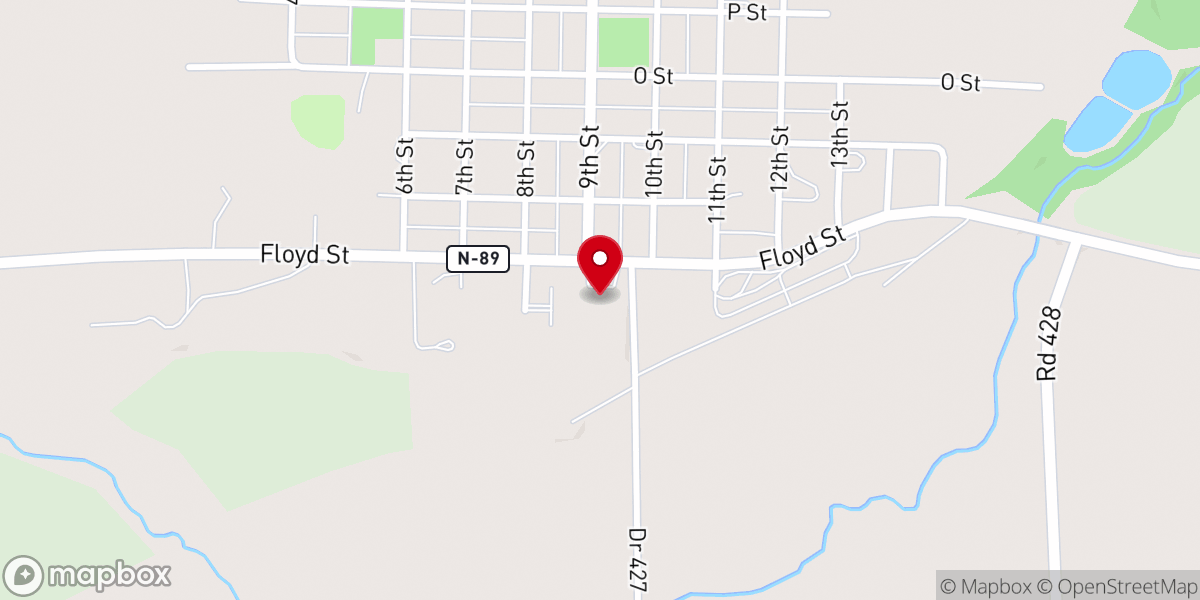 Map showing location of Beaver City Manor