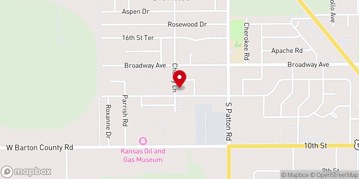 Map showing location of Our Saviour Lutheran Church