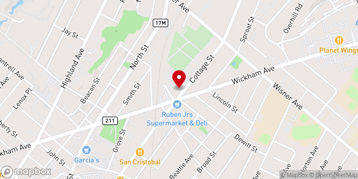 Map showing location of St. Joseph's Parish Office