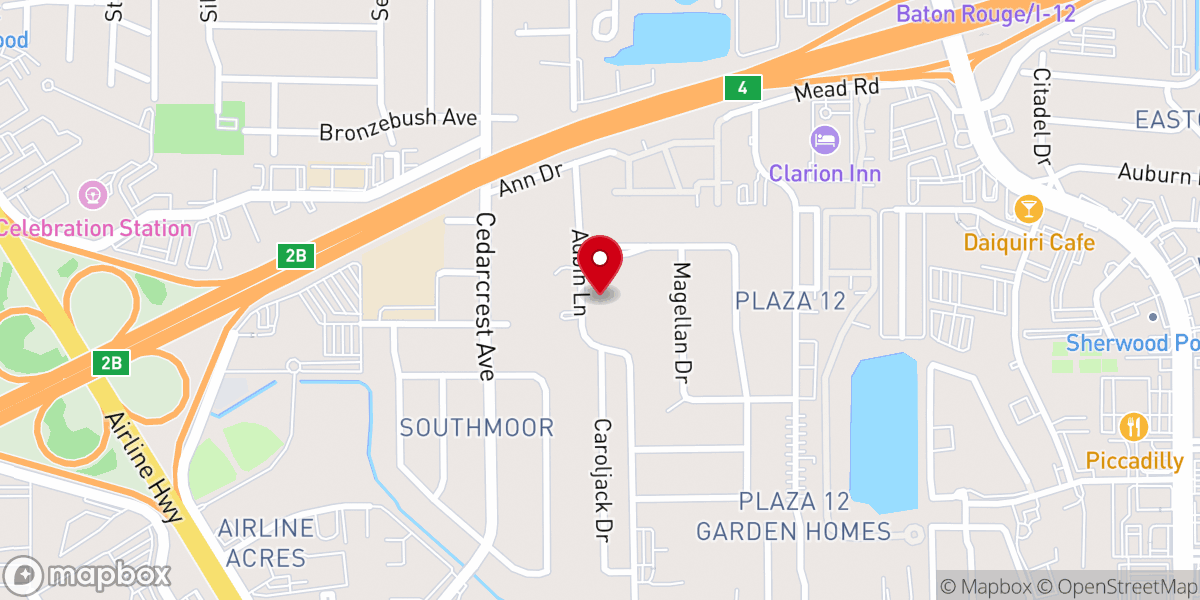 Map showing location of Joy Church