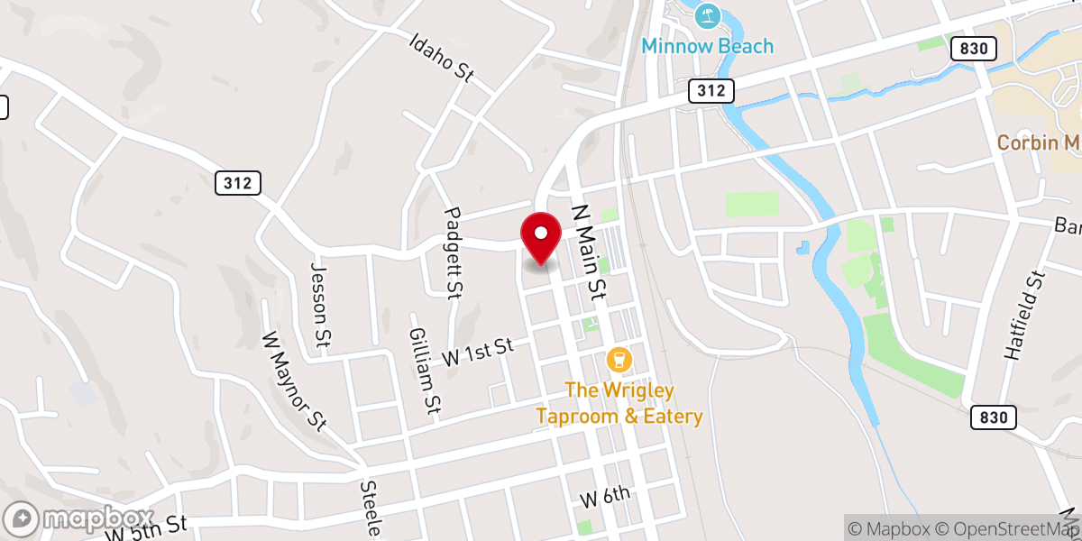 Map showing location of Lawson Chapel