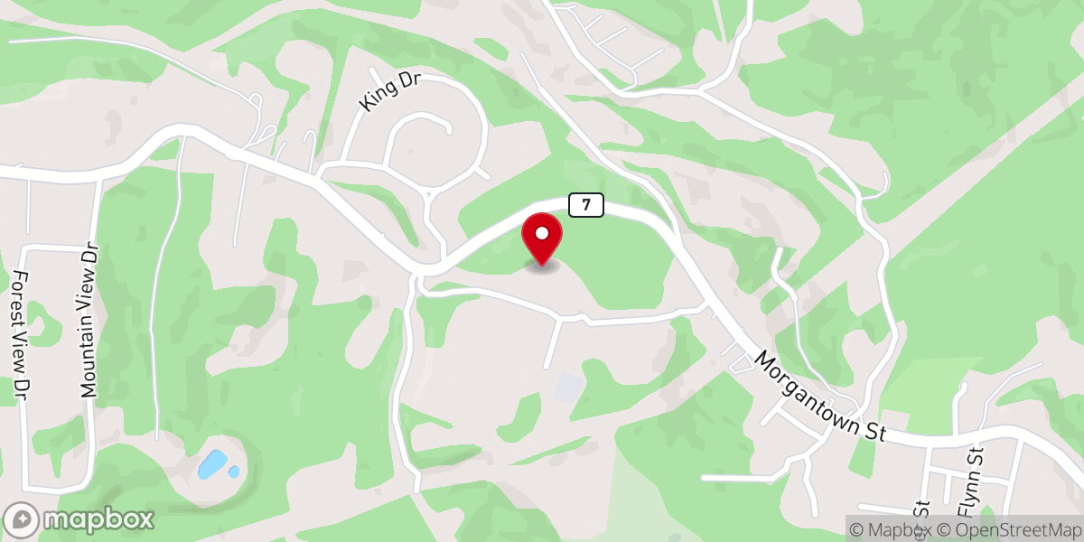 Map showing location of Grace Chapel Baptist Church