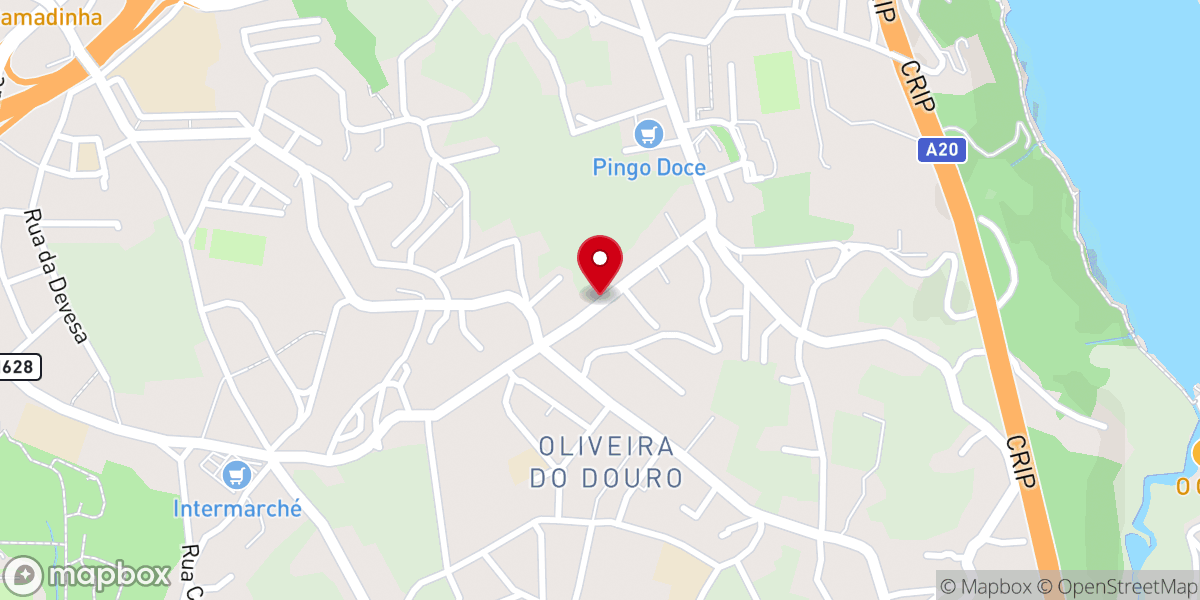 Map showing location of Igreja Cristã Ministério da Fé