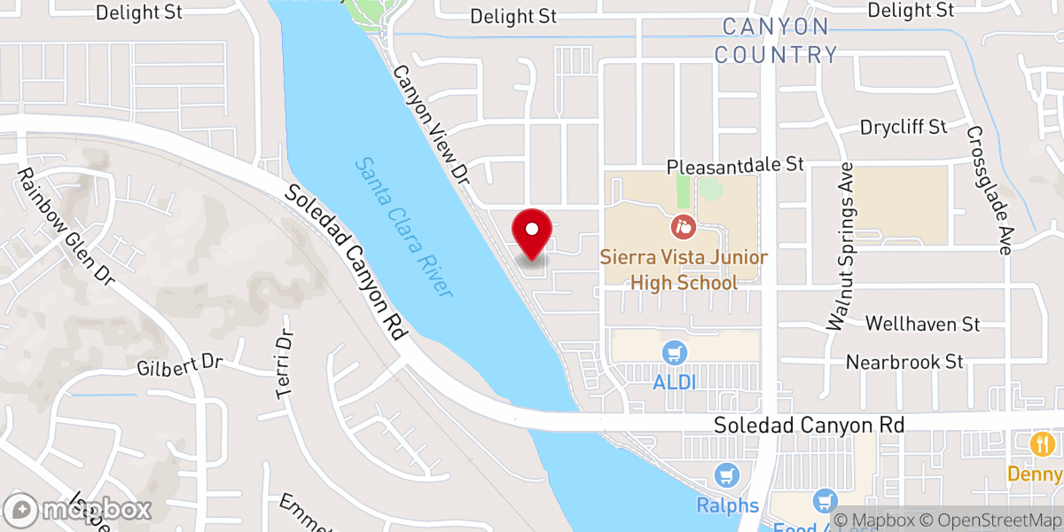 Map showing location of Saint Clare Catholic Church