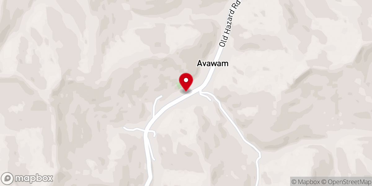 Map showing location of Avawam Pentecostal Church