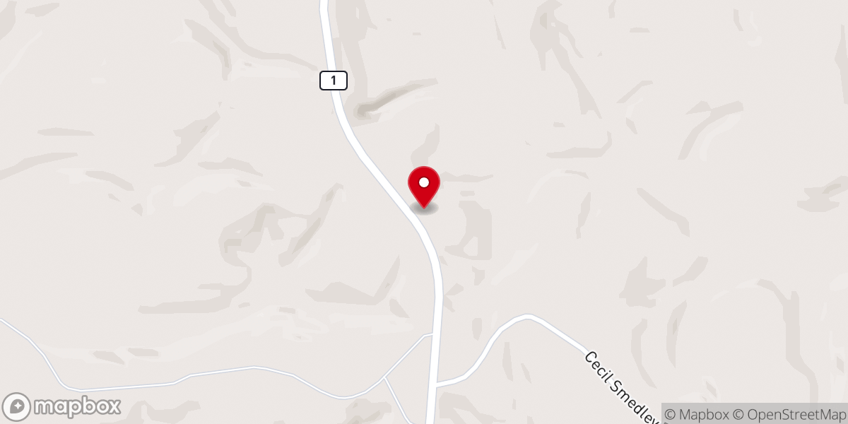 Map showing location of Fig Tree Baptist Church