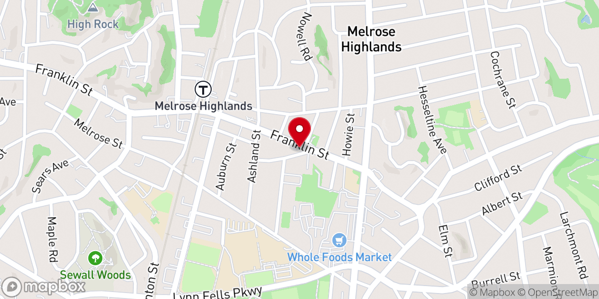 Map showing location of Faith Evangelical Church