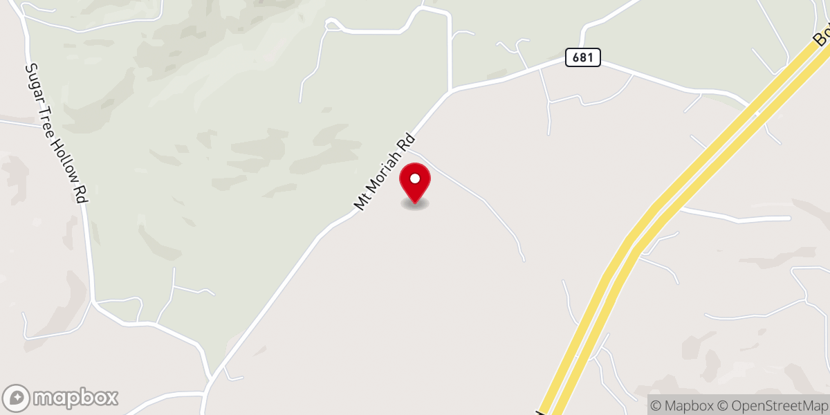 Map showing location of Forest Grove Church