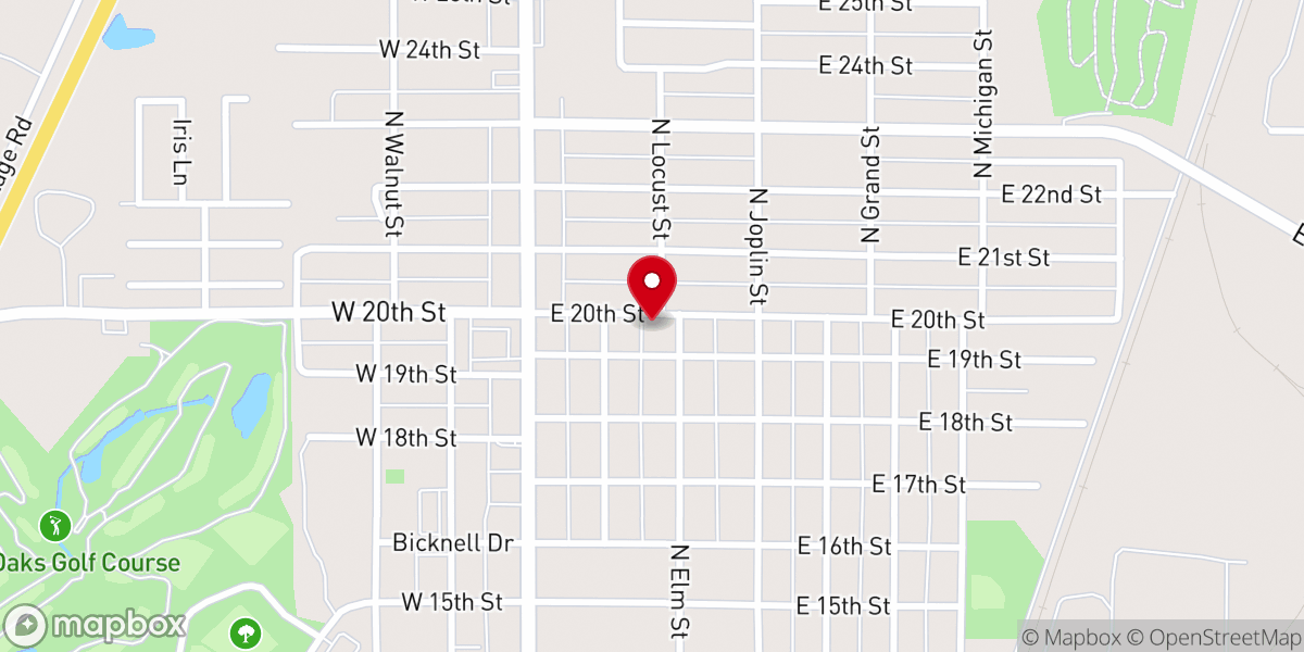 Map showing location of Grace United Methodist Church