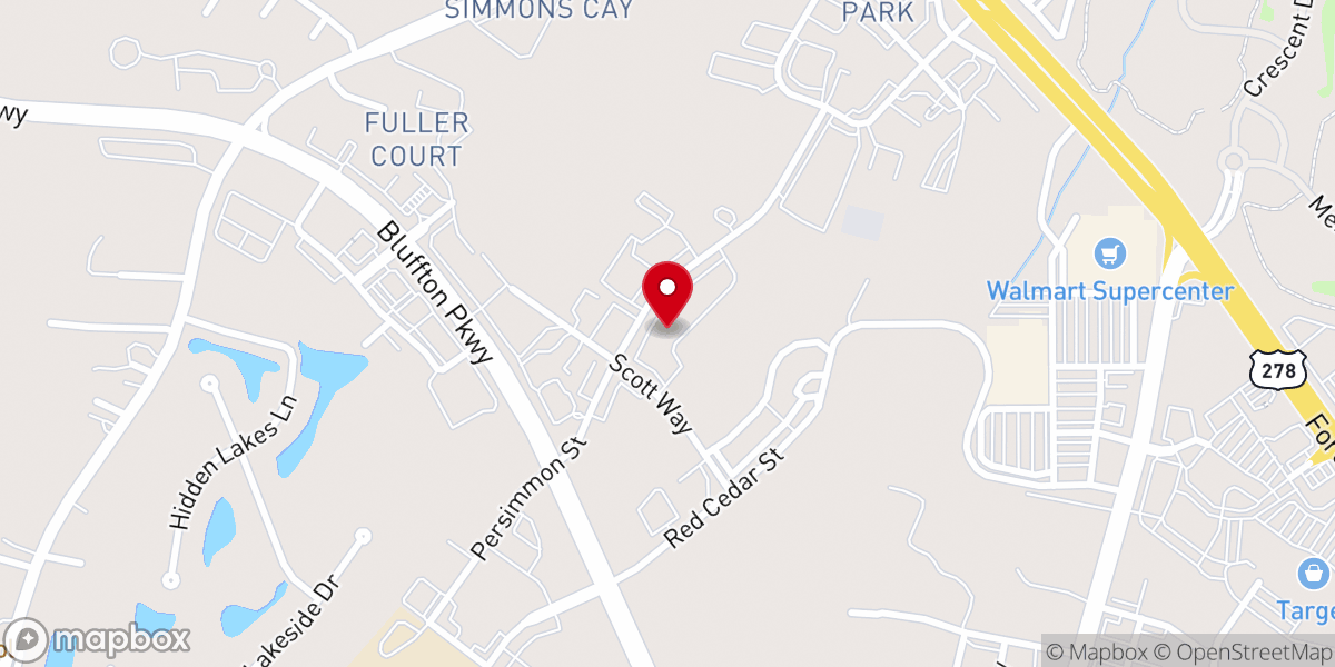 Map showing location of The New Bluffton Worship
