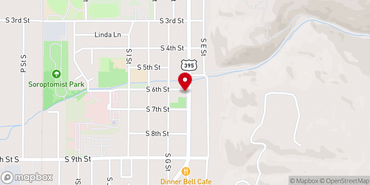 Map showing location of St Lukes Episcopal Church