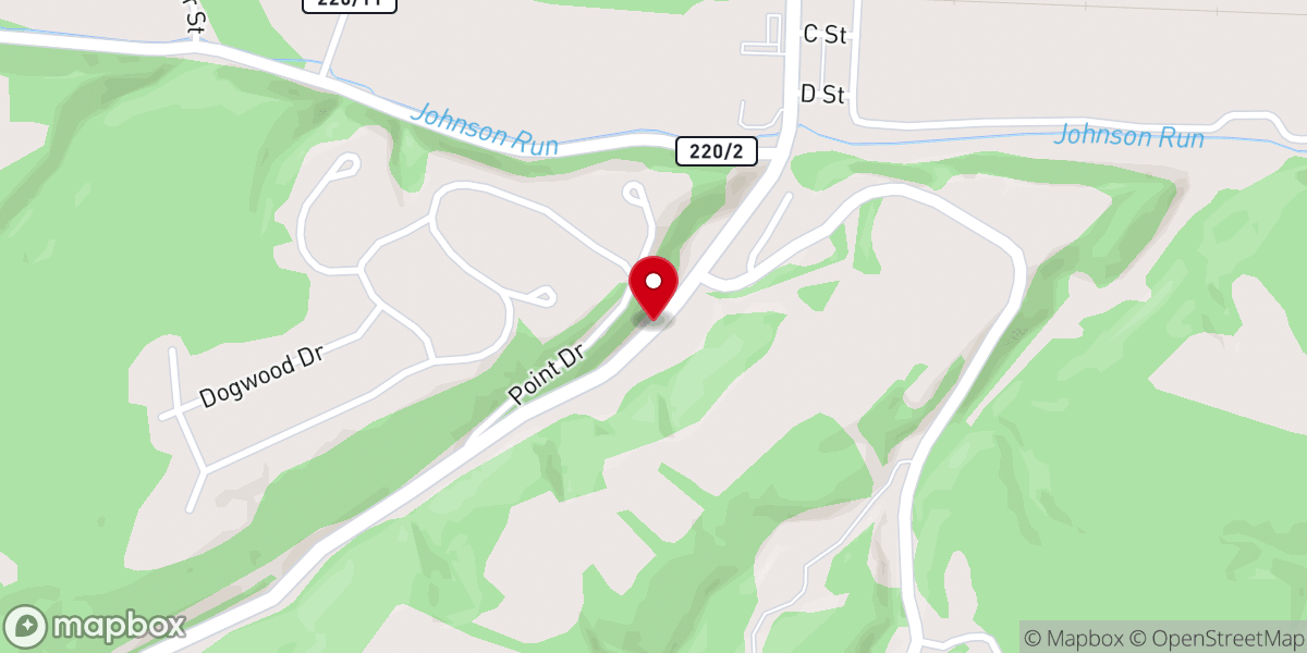 Map showing location of Hillside Chapel