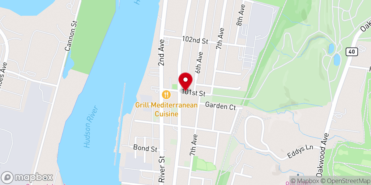 Map showing location of Amazing Grace Assembly of God Church