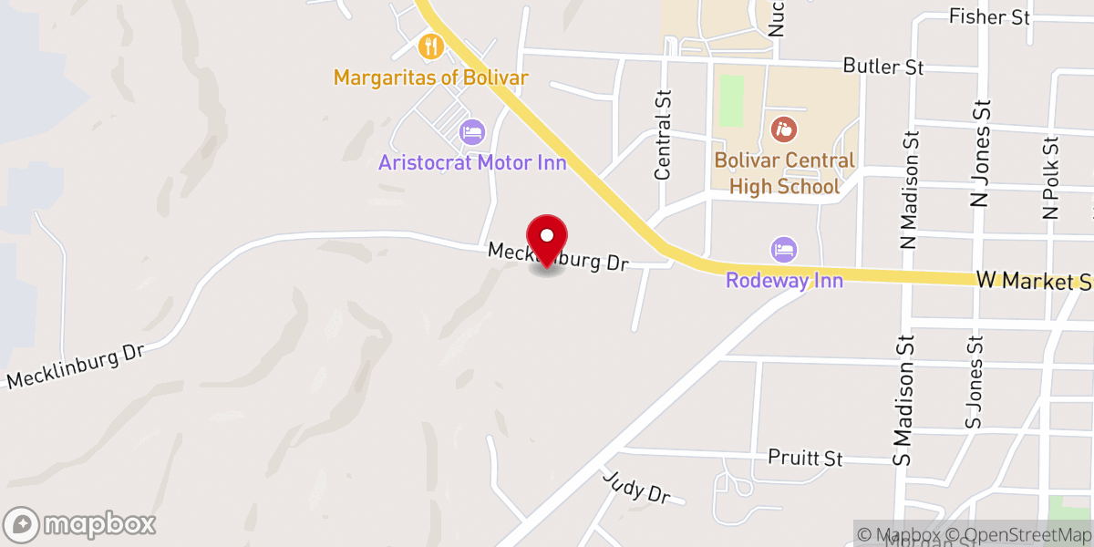 Map showing location of Saint Marys Catholic Church