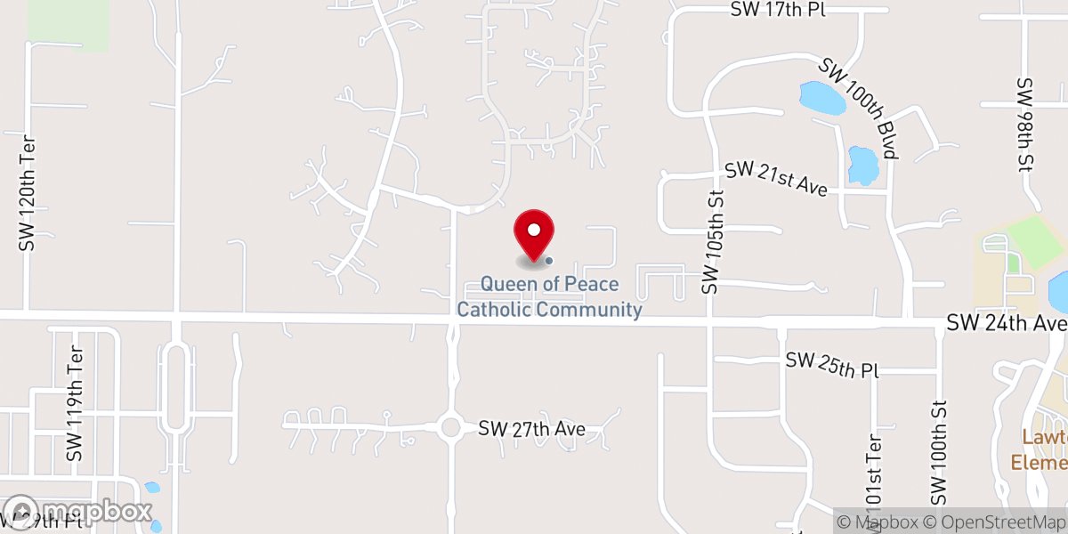 Map showing location of Knights of Columbus council 11448 Gainesville fl
